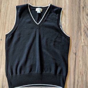 Brooks Brothers. Black vest. Medium.